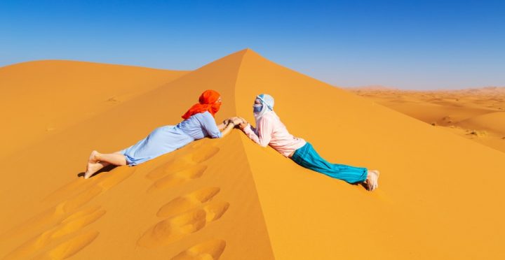 viaje luna de miel en el desierto